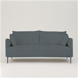 Positano 2.5 seater - Polished Steel Legs - Tortona Dusk