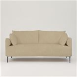 Positano 3 seater - Polished Steel Legs - Tortona Ecru