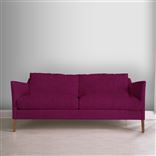 Milan 2.5 Seat Sofa - Cassia - Fuchsia - Walnut Leg