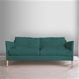 Milan 2.5 Seat Sofa - Cassia - Azure - Beech Leg