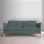 Milan 2.5 Seat Sofa - Brera Lino - Cadet - Beech Leg