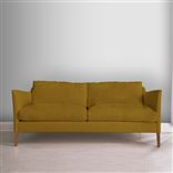 Milan 2.5 Seat Sofa - Tarazona - Ochre - Walnut Leg