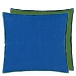 Brera Lino Lagoon & Emerald Cushion