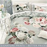 Peonia Grande Zinc Cotton Bed Linen Set