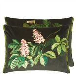 Pasqueflower Olive Cushion