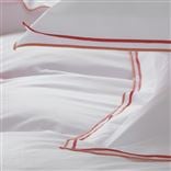 Astor Coral Pink Cotton Bed Linen Set