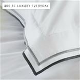Astor Silver and Slate Cotton Bed Linen Set