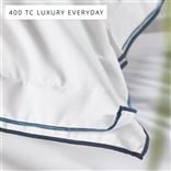 Astor Denim Blue Cotton Bed Linen Set