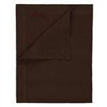 Lario Chocolate Pure Linen Half Runner, Placemats & Napkins 