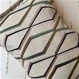 Trevenna Olive Embroidered Cushion