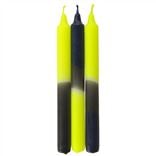 Dip Dye Neon Racing Husky Dining Candles