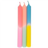 Neon Lovin South Beach Dining Candles Set of 3
