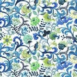 Osier Damassé Cobalt
