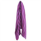 Fuchsia And Blue Wool Scarf 