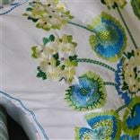 Primevère Cobalt Embroidered Cushion