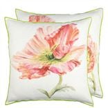Coquelicot Coral Cushion