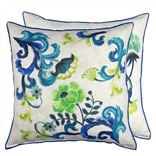 Osier Damasse Cobalt Cushion