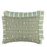 Toile Vichy Emerald Cushion