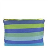Cork Street Stripe Cobalt  Large Washbag 