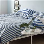 Burlington Stripe Cobalt Bed Linen 