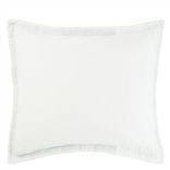 Biella Noir & Alabaster Eurpoean Square Oxford Pillowcase - Reverse