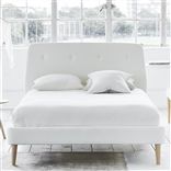 Cosmo Bed - White Buttons - Superking - Beech Leg - Cassia Chalk
