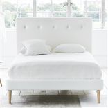 Polka Bed - Self Buttons - Single - Beech Leg - Cassia Chalk