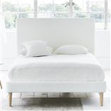 Square Bed - Superking - Beech Leg - Cassia Chalk