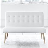 Eva 2 Seater - White Buttons - Beech Leg - Brera Lino Alabaster