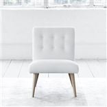 Eva Chair - White Buttons - Beech Leg - Brera Lino Alabaster