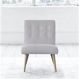 Eva Chair - White Buttons - Beech Leg - Brera Lino Platinum