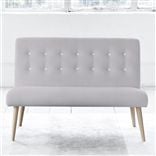 Eva 2 Seater - White Buttons - Beech Leg - Brera Lino Platinum