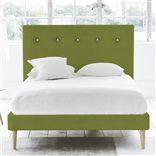 Polka Bed - White Buttons - Double - Beech Leg - Cassia Apple