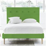 Polka Bed - Self Buttons - Superking - Beech Leg - Cassia Grass