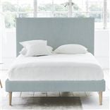 Square Bed - Superking - Beech Leg - Brera Lino Lapis