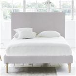 Square Bed - Superking - Beech Leg - Brera Lino Platinum