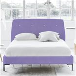 Cosmo Bed - White Buttons - Superking - Metal Leg - Cassia Dahila