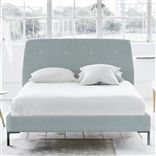 Cosmo Bed - White Buttons - Superking - Metal Leg - Brera Lino Lapis