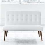 Eva 2 Seater - White Buttons - Walnut Leg - Brera Lino Alabaster