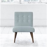 Eva Chair - White Buttons - Walnut Leg - Brera Lino Lapis