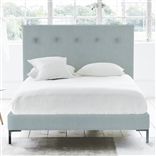 Polka Bed - Self Buttons - Superking - Metal Leg - Brera Lino Lapis