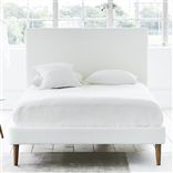 Square Bed - Double - Walnut Leg - Cassia Chalk