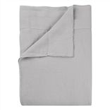 Biella Pale Grey & Dove Queen Flat Sheet 