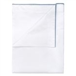 Astor Indigo King Flat Sheet