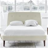 Cosmo Bed - Self Buttons - King - Walnut Leg - Elrick Chalk