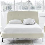 Cosmo Bed - White Buttons - Superking - Metal Leg - Elrick Chalk