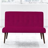 Eva 2 Seater - Walnut Leg - Cassia Fuchsia