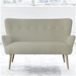 Florence 2 Seater - Self Buttons - Beech Leg - Cassia Dove