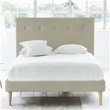 Polka Bed - Self Buttons - Superking - Beech Leg - Cassia Dove