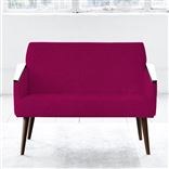 Ray - Two Seater - Walnut Leg - Cassia Fuchsia